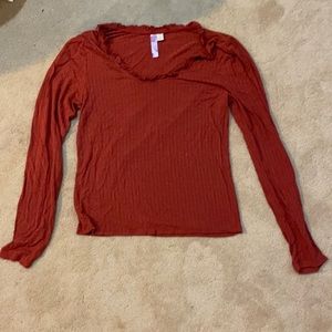 women blouse, ribbed material